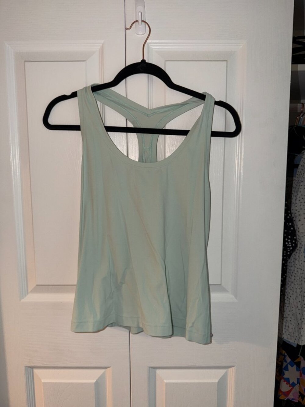 Lululemon Cool Racerback Short Tank Top Nulu – Size 16 – Mint Green